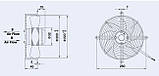 Вентилятор осьовий YWF-2E-200-S 220Wt, фото 2