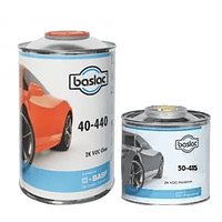 Комплект двухкомпонентный лак BASLAC 40-440 CLEARCOAT + быстрый отвердитель BASLAC 50-415 HARDENE - 1.5л