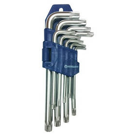 Набір ключів TORX з отвором Г-образних 9ед. СТАНДАРТ TKS0901