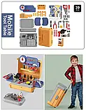 Дитячий ігровий набір інструментів юний будівельник 8022 валіза будівельника + Подарунок, фото 10