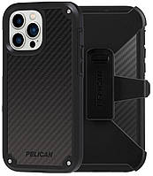 Оригінальний протиударний чохол із кліпсою Pelican Shield Kevlar для iPhone 13 Pro Black аналог OtterBox Defender