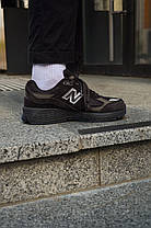 Кросівки чоловічі New Balance 2002r Black Brown Нью Беланс 2002р Блек Браун 41, фото 3