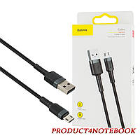 Кабель Baseus Cafule Cable USB For Micro 2.4A 1m Gray+Black (CAMKLF-BG1)