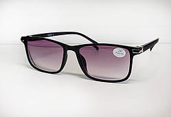 Окуляри чоловічі для зору матові, з діоптріями тоновані -2.50