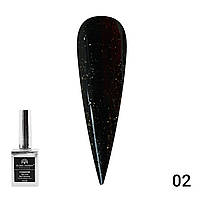 Топ с глиттером Galaxy Top Coat 02, 15 мл