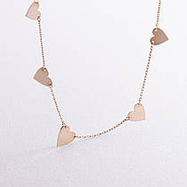 Золоте кольє із сердечками коло1446   LOVE-SHOPE