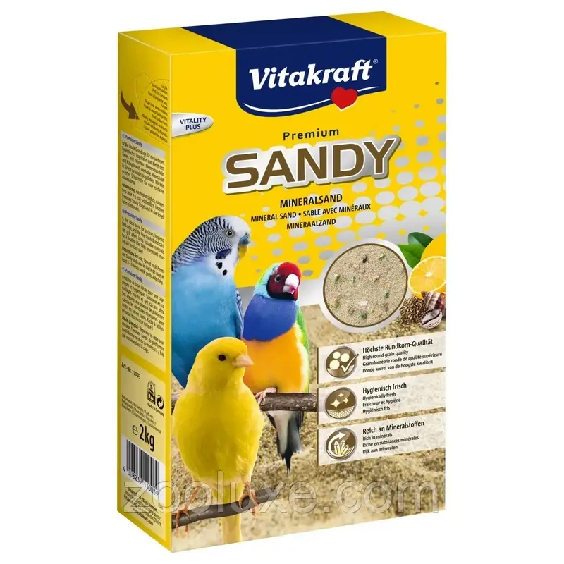 Пісок для птахів і папуг Vitakraft Sandy Mineralsand 2 кг