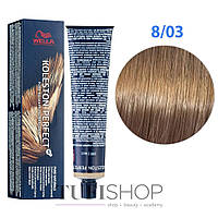 Краска для волос Wella Professionals Koleston Perfect № 8/03 светлый натуральный золотистый блонд pure