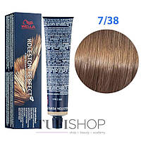 Краска для волос Wella Professionals Koleston Perfect № 7/38 блонд золотистый жемчужный rich naturals