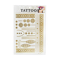 Тату наклейка для тела Metal Tattoo Stickers NVT-024