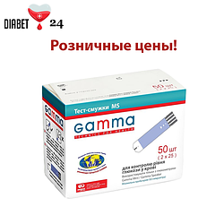 Тест-смужки у роздріб для глюкометра Gamma MS