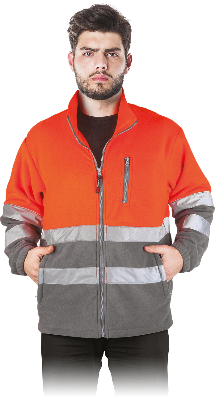 Толстовка флісова з відбивними смужками REIS POLSTRIP PS, фото 1