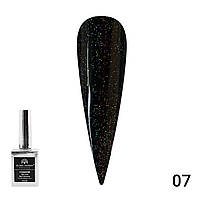 Топ с глиттером Galaxy Top Coat 07, 15 мл