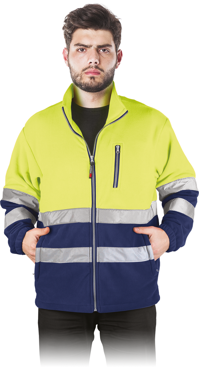 Толстовка флісова з відбивними смужками REIS POLSTRIP YG, фото 1