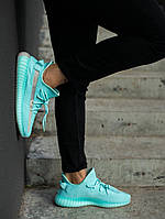 Женские кроссовки Adidas Yeezy Boost 350 V2 Blue-Green