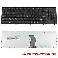 Клавиатура для ноутбука LENOVO (G570, G575, G770, G780, Z560, Z565) rus, black, black frame (ОРИГИНАЛ)