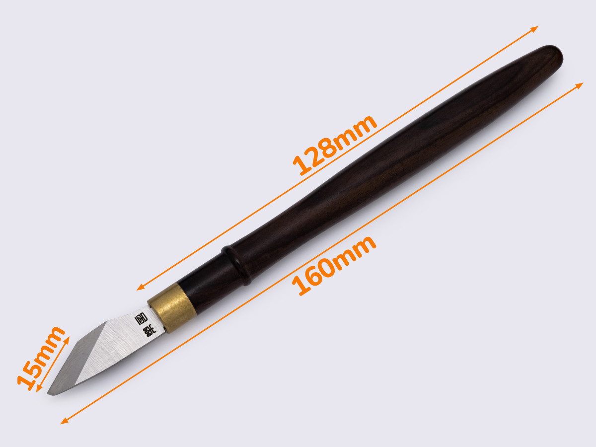 Макетний ніж (34-0127) кол. темно-коричневий