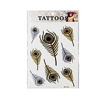 Тату наклейка для тела Metal Tattoo Stickers NVT-014