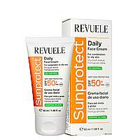 Солнцезащитный крем для лица SPF 50+ для жирной кожи Revuele UVA/UVB 50 мл
