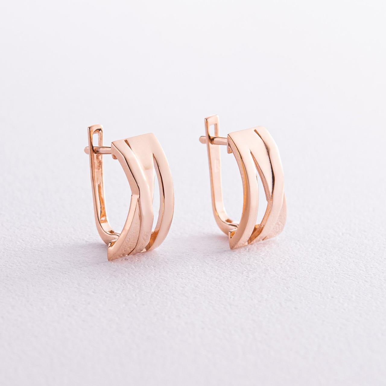 Сережки в червоному золоті с07497 LOVE-SHOPE