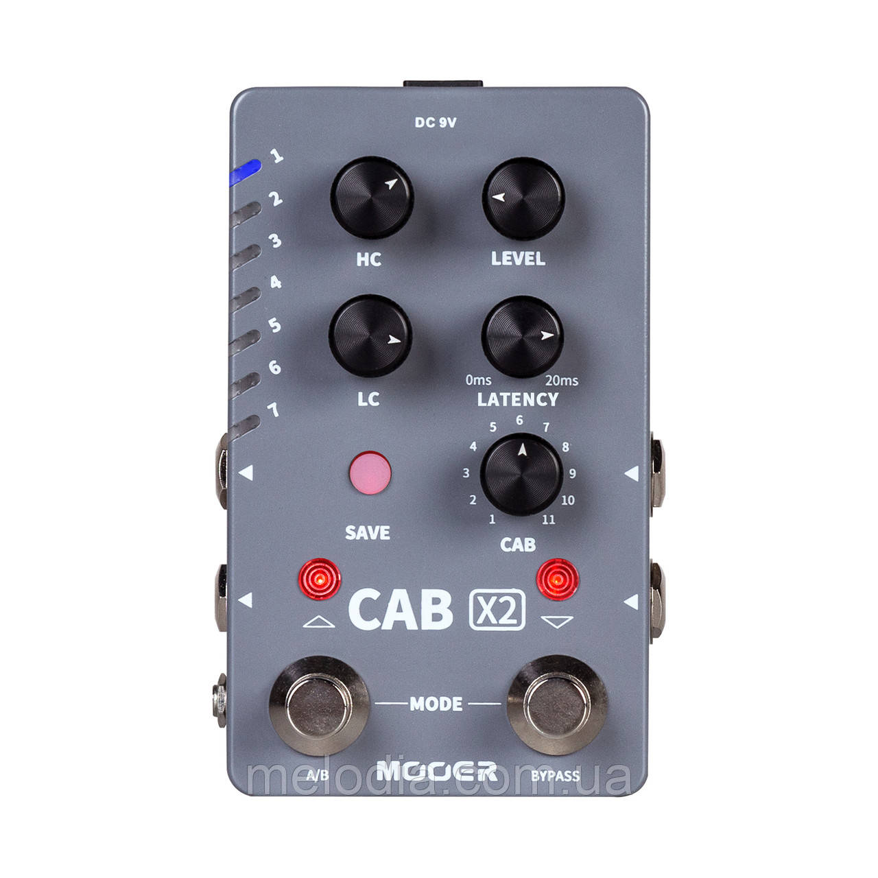 Педаль цтфровий кабінет емуляції MOOER CAB X2