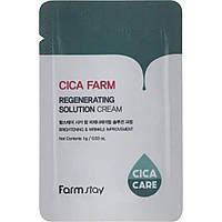 Крем для лица с центелой (пробник) Farmstay Cica Farm Regenerating Solution Cream 1г
