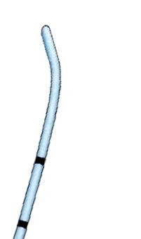 Уретральний катетер, тип Тієман, СН6, 70см, вигнутий закритий кінчик, фото 2