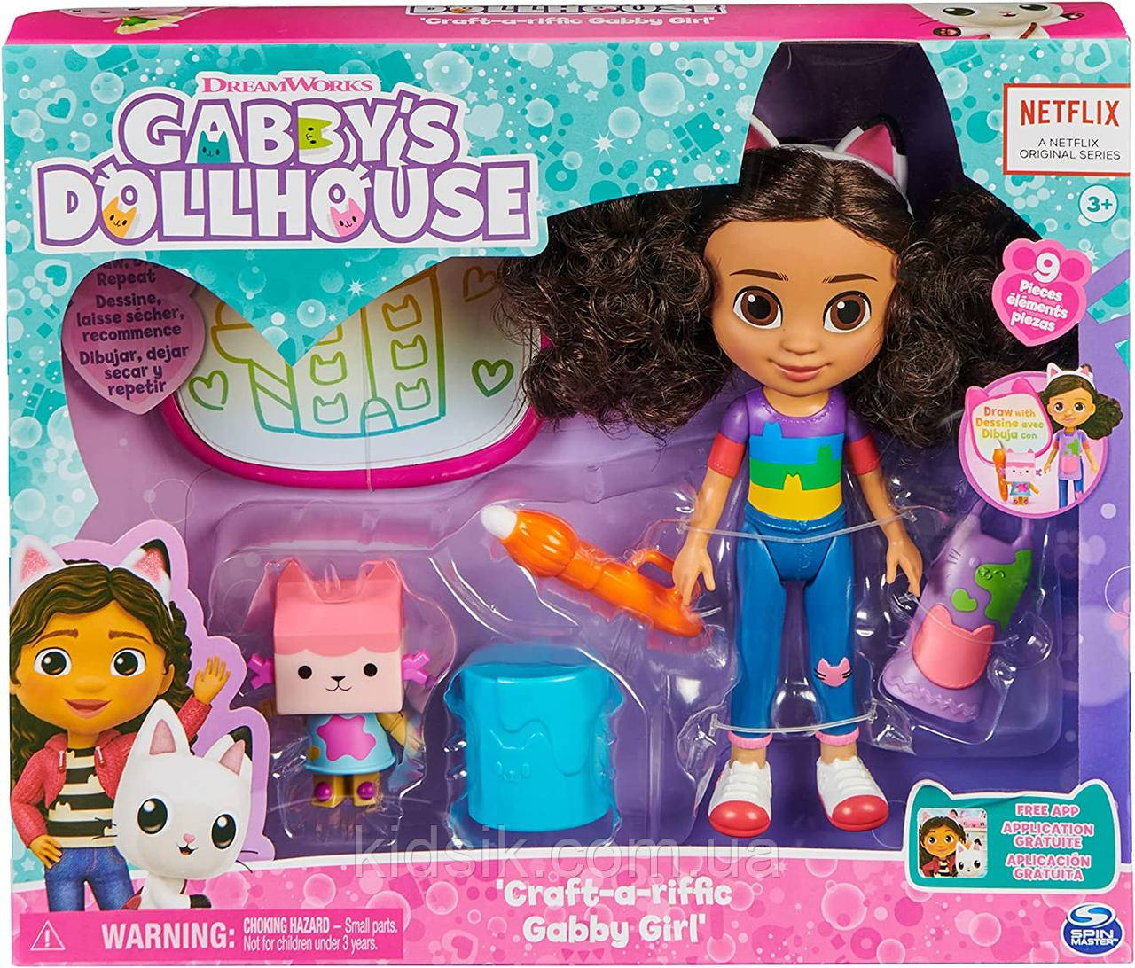 Лялька Габбі й аксесуари "Кукальний будиночок Габбі" Gabby's Dollhouse Gabby Deluxe Craft