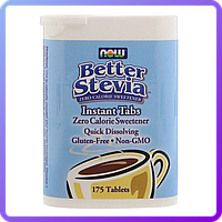 Низькокалорійний замінник цукру Better NOW Stevia instant tabs (175 таб) (102737)