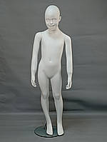 Манекен детский белый матовый (122 см)