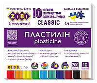 Пластилин ЗIBI CLASSIC, 10 цветов, 200 г., (ZB.6232)