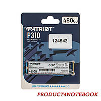 Жесткий диск M.2 2280 SSD 480Gb Patriot P310 Series, P310P480GM28, NVMe, PCI Express 3.0 x4, 3D NAND TLC,