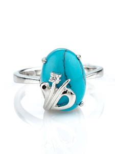 Каблучки з бірюзою