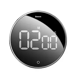Кухонний таймер Baseus Heyo Rotation Countdown Timer Black цифровий магнітний (ACDJS-01)