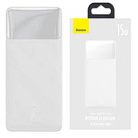 Повербанк Baseus Bipow Digital Display 10 000 mAh (15W) 3A, white