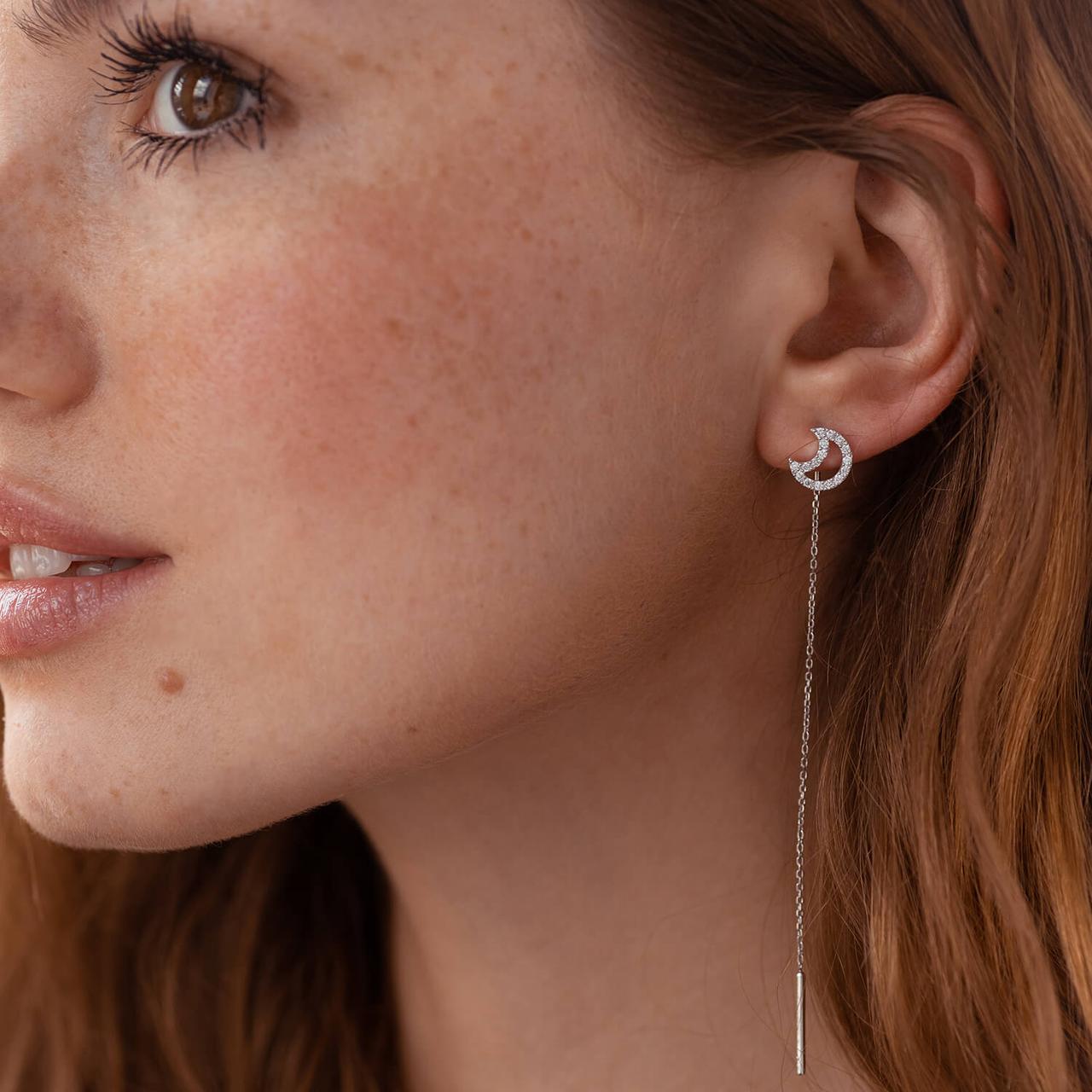 Золоті сережки — протяжки "Луна" з діамантами
322591121 LOVE-SHOPE