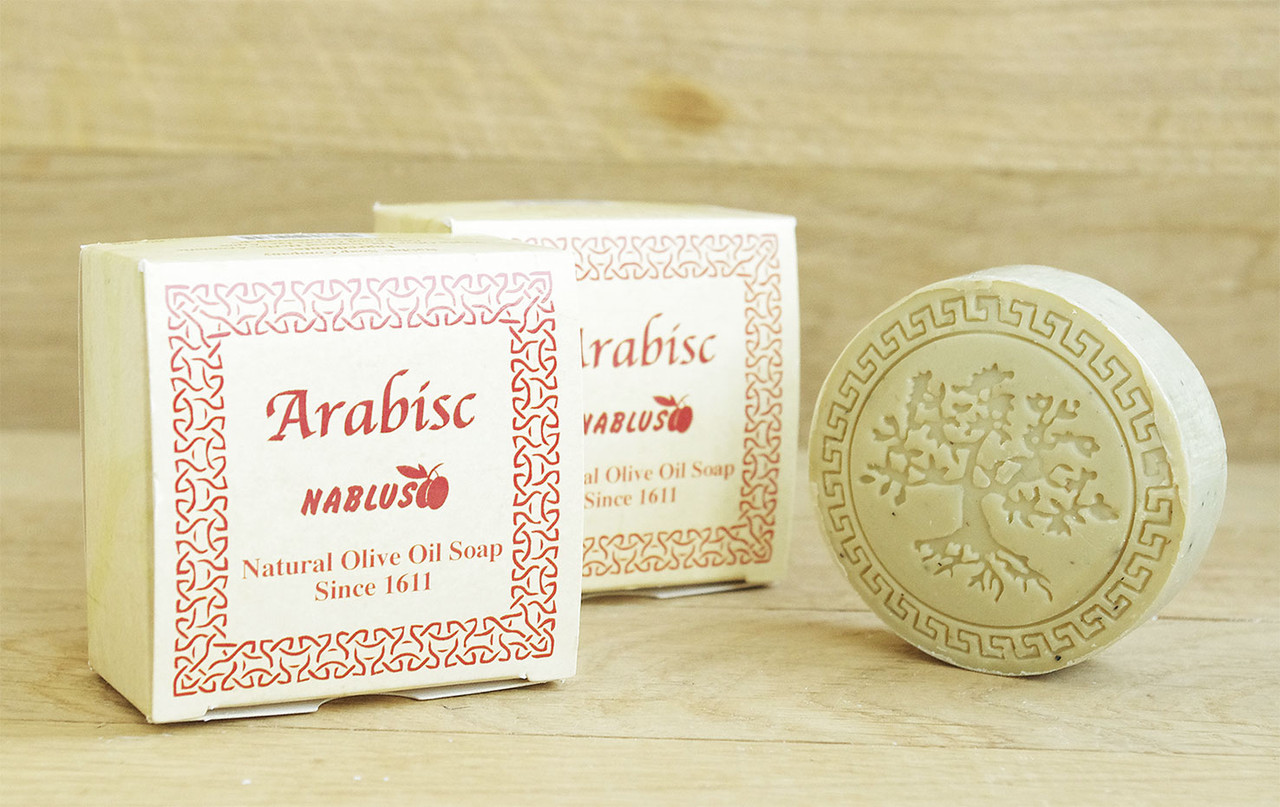 Ароматне оливкове мило з маслом і травами Arabisc, Nablus, 60g., Палестина