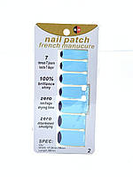 Наклейка для ногтей, готовый маникюр Nail Patch french manucure 3