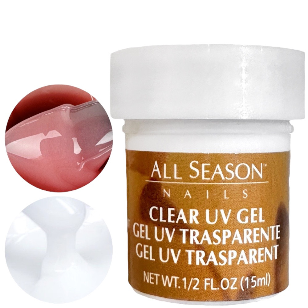 Гель трифазний All Season UV Gel (15 мл) для нарощування, моделювання та зміцнення нігтів
