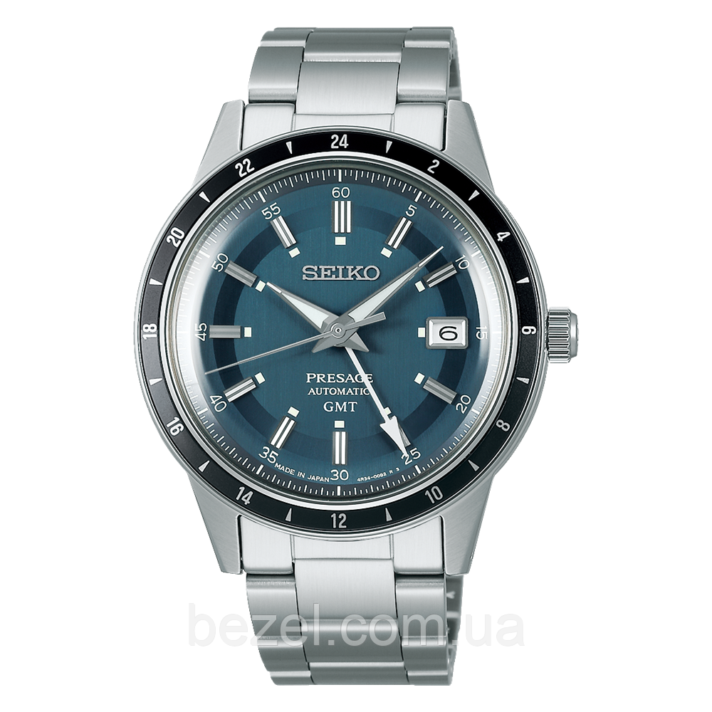 Чоловічий годинник Seiko SSK009J1 SARY229 Presage Style 60’s GMT Collection