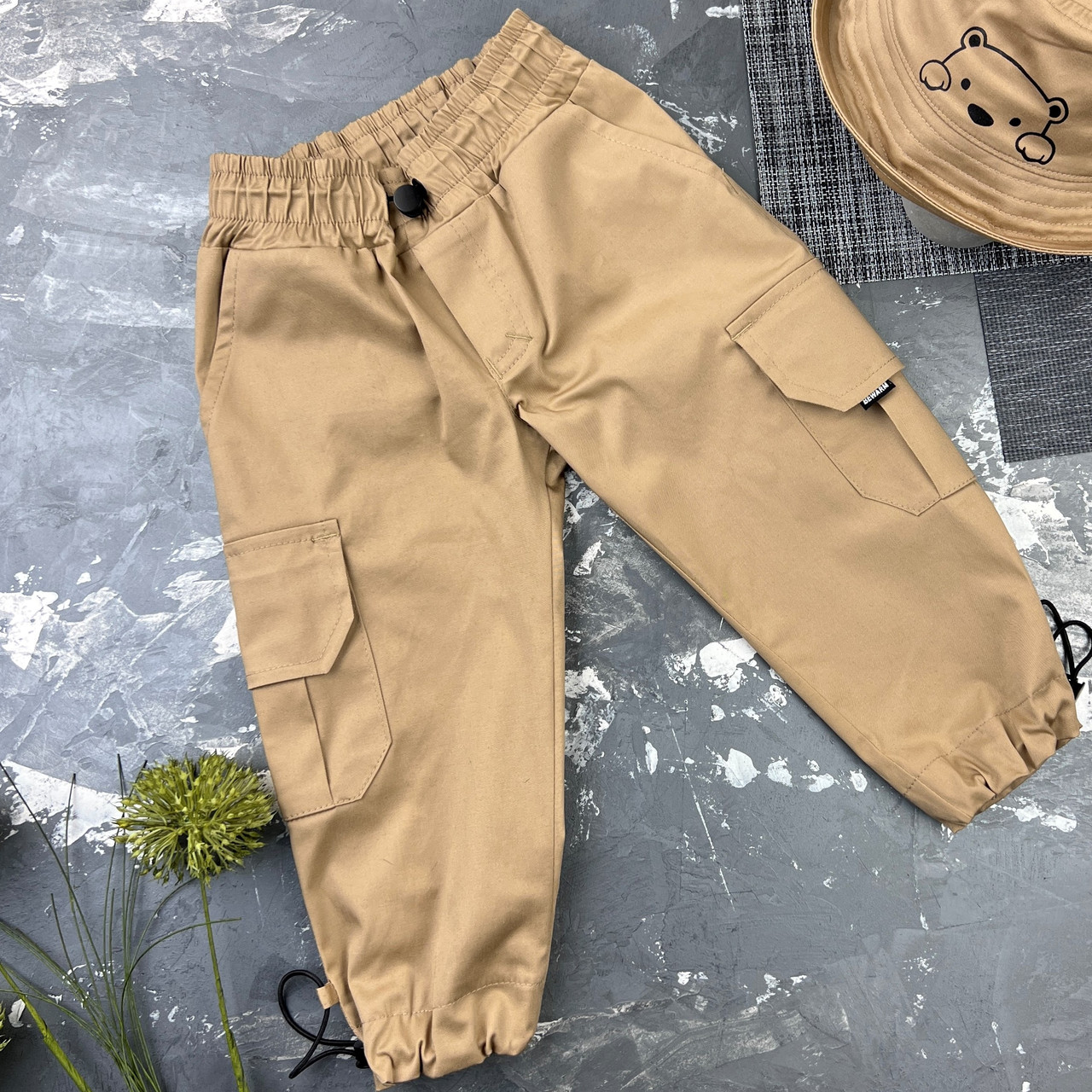 Штани Карго дитячі Organic Cotton Беж