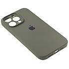 Чохол Silicone Full Camera для Apple iPhone 14 Pro Max Dark Olive, фото 3