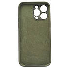 Чохол Silicone Full Camera для Apple iPhone 14 Pro Max Dark Olive, фото 2