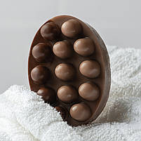 МАСАЖНЕ АНТИЦЕЛЮЛІТНЕ МИЛО З ЛЮФОЮ DARK COCOA — КАКАО, фото 4