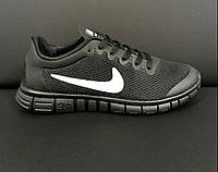 Кроссовки мужские черные Nike Free Run 3,0