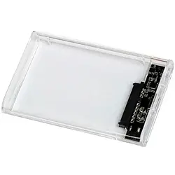 Зовнішня кишеня для диска AgeStar для 2.5 SATA USB 3.2 Transparent (3UB2P6)