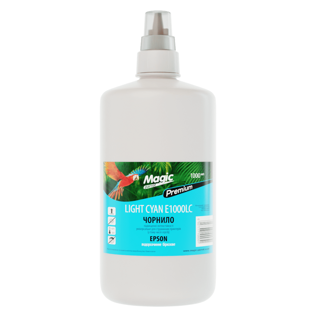 Чорнило універсальне Epson Light Cyan E100LC бірюзове 1000 мл. (1 л.) Magic