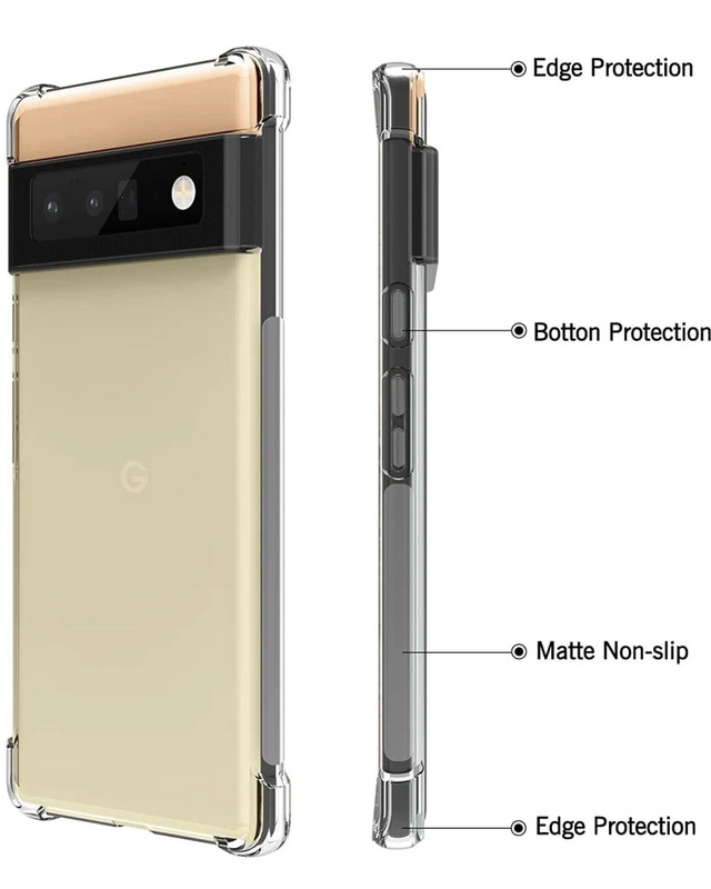 Протиударний прозорий чохол для Google Pixel 6 Pro Протиударний прозорий чохол для Google Pixel 6 Pro