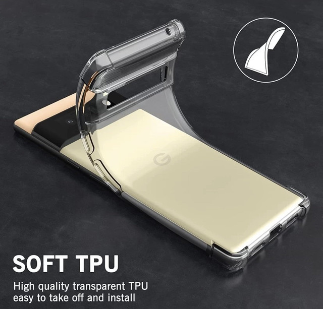 Протиударний прозорий чохол для Google Pixel 6 Pro Протиударний прозорий чохол для Google Pixel 6 Pro