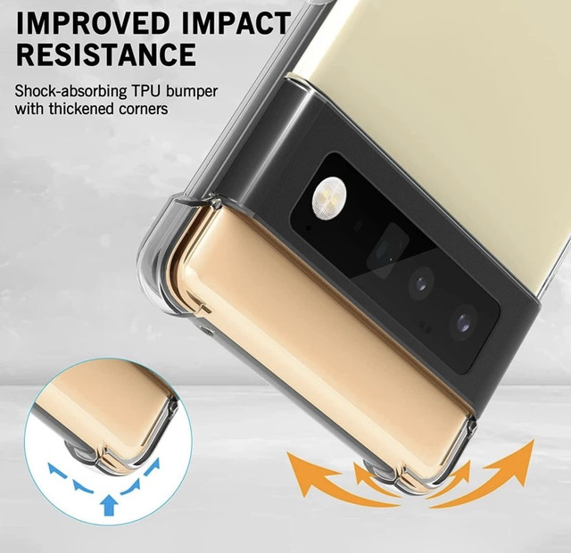 Протиударний прозорий чохол для Google Pixel 6 Pro Протиударний прозорий чохол для Google Pixel 6 Pro